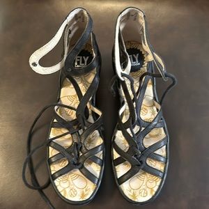 Fly London size 40 black womens shoes